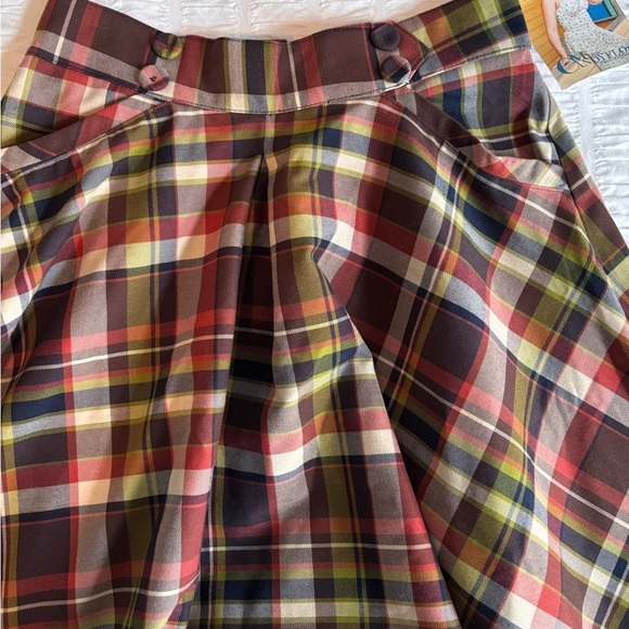 Miss Candyfloss Plaid Swing Skirt - Picture 8 of 13